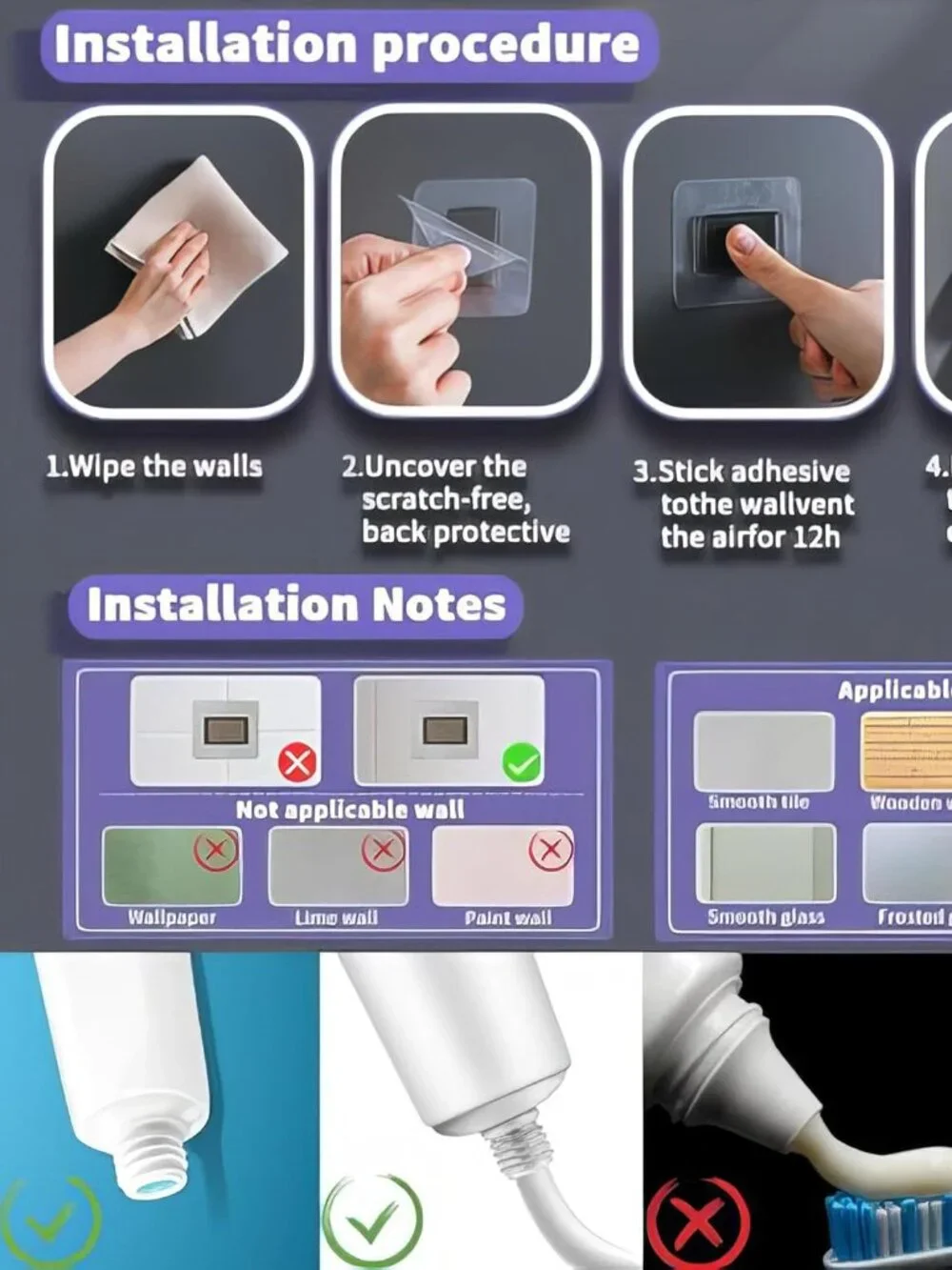 Wekity Automatic Toothpaste Dispenser